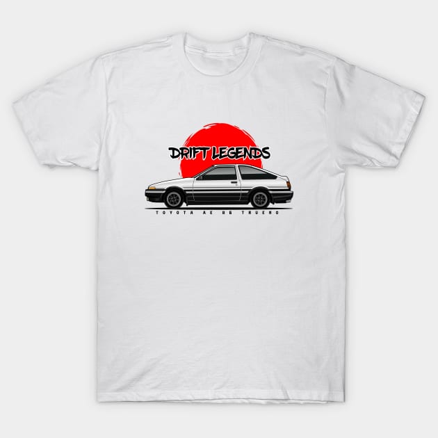 Toyota AE86 Trueno T-Shirt by cturs